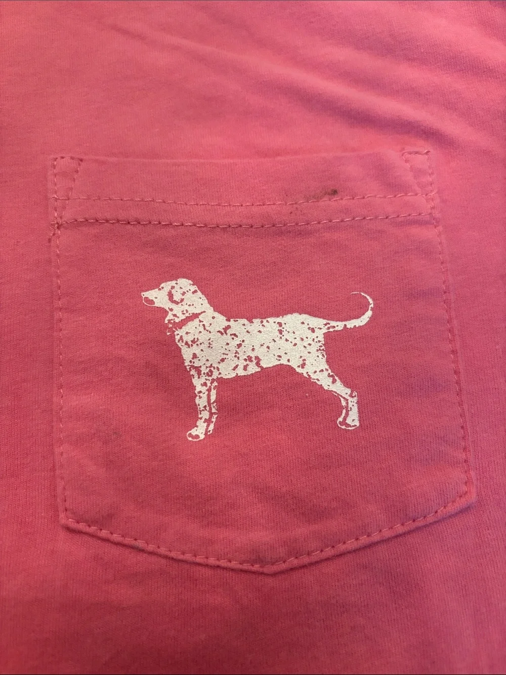 Vineyard Vines Girls' Pink Hooded Pocket Tee with Dog Graphic